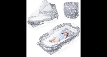 Velox Goods VL-516 Baby Reisbed – Veilig & Comfortabel Mobiel Reisbedje – Opvouwbaar Bed voor Pasgeborenen & Baby’s