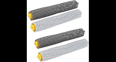 2 paar - Accessoires voor robotstofzuigers - Hoofdborstel voor iRobot Roomba 800- en 900-serie - Vervangende borstel voor modellen 860, 870, 880, 980 - Reinigingsborstel - Reinigingsaccessoires - Diverse kleuren