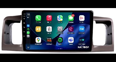 Geschikt voor Toyota Corolla (2000 t/m 2007) | 4+64GB 8-CORE | 9 inch Android 15.0 CarPlay autoradio | Draadloos CarPlay & Android Auto | Externe microfoon | Bluetooth & WiFi | NAVIBOP NB-4396 | Bouwjaar 2000 t/m 2007