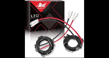 2x H7 LED Lamp Fitting Adapters voor Koplamp - H7 Sockethouder Conversie Clips