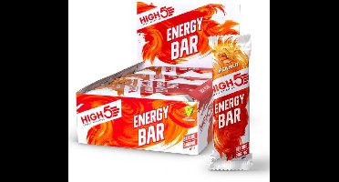 HIGH5 Energy Bar - Smaak Pindakaas - hoogcalorische energiereep voor hardlopen, fietsen en wandelen, veganistische haverrepen met echt fruit, gezonde snacks voor training, wedstrijd en dagelijks gebruik - 12 x 55g