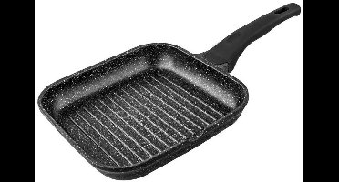 Supreme Steengrill Vaste Handgreep Gestreept 20 Cm Zilver