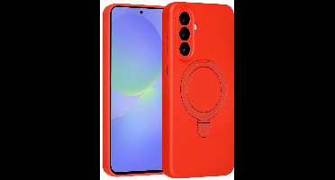 TUNIQ telefoonhoesje voor Samsung Galaxy A36 - MagSafe met ringstand - Rood