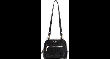 GUESS schoudertas Marsha Box Shoulder Bag Black zwart