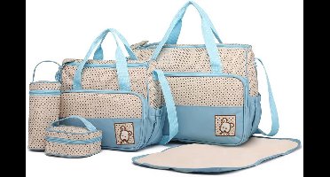 Multifunctionele 5-delige Babydraagtas Set voor Luiers