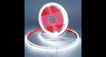 GOMING 24V 10M SMD2835 LED Strip Koel Wit 6000K 90W 120LED/M 7200lm Flexibel IP20 Niet Waterdicht LED Tape Zelfklevend voor DIY Slaapkamer Keuken Home Decor(Geen Voeding)