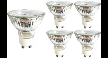 LED line LED Spot GU10 - 5W (vervangt 40W) - 450lm - Ø50mm - 230V - Energiezuinig - 5 stuks