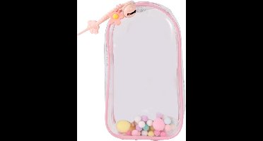 Poppendisplaytas - Transparant - Waterdichte PVC-Beschermhoes - Opbergen Figurines - Decoratieve Ballen - Koord - Poppenreiscollectie.