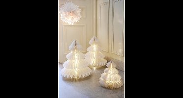 Lighting decoration Lumineo White Christmas Tree Ø 24 x 28 cm
