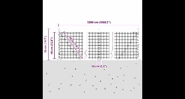 vidaXL - Hekpaal. - Groen