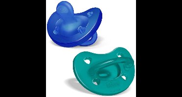 Chicco 00073086210000 fopspeen Ultra-zachte fopspeen Anatomisch Silicone Blauw, Groen