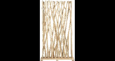 Vente-unique Kamerscherm van teakhout - B100 x D25 x H180 cm - Naturel - GAYANA