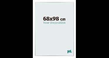 Your Decoration - Puzzellijst 68x98 cm - Zilver Hoogglans - Puzzellijst 1500-2000 stukjes - Aluminium Fotolijst - Kent