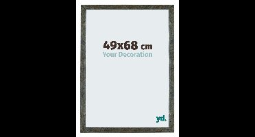 Your Decoration - Puzzellijst 49x68 cm - Blauw Goud Gemeleerd - Puzzellijst 500-1000 stukjes - MDF Fotolijst - Mura