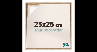 Your Decoration - Baklijst 25x25 cm - Beuken - Baklijst voor Canvas - MDF - Lyon