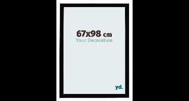 Your Decoration - Puzzellijst 67x98 cm - Zwart Hoogglans - Puzzellijst 1500-2000 stukjes - MDF Fotolijst - Mura