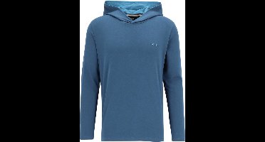 BOSS Mix&Match Longsleeve Hoodie - heren lounge trui met capuchon - blauw