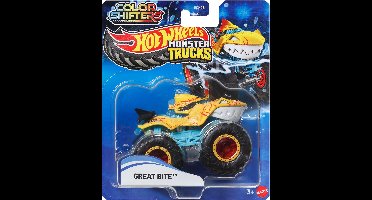 Hot Wheels Color Shifters Monster Trucks Great Bite Vehicle, Monstertruck, 3 jaar, Metaal, Meerkleurig