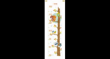 Vervaco - Telpakket kit - Geboorte - Groeimeter - Bosdiertjes in de boom - PN-0156325 - Borduren - Borduurpakket - Borduurpakket geboorte - Borduurpakket volwassenen