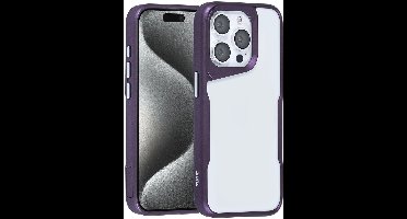 TUNIQ telefoonhoesje voor Apple iPhone 15 Pro - Siliconen backcover - Paars