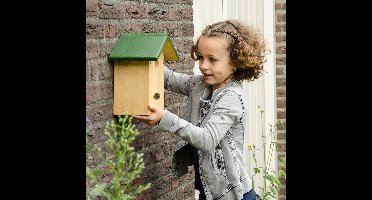 CJ Wildlife Nestkastpakket - Aanbevolen door de Vogelbescherming Nederland - Oklahoma - Nestkastje voor o.a. Koolmees, Boomklevers & Mussen - Houten Vogelhuisje - FSC-gecertificeerd