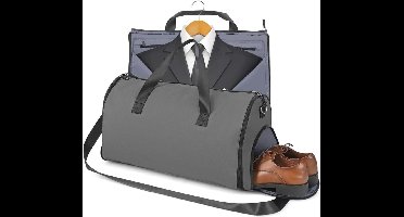 2-in-1 Converteerbare Draagtas en Schoenentas | 50L Reistas voor Zakenreizigers en Weekend | Waterdichte en Krasbestendige Kledingtas | Voor Mannen en Vrouwen