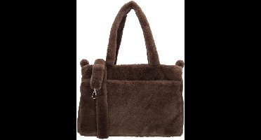 Beagles Barakaldo Handtas - Shopper - Crossbody - Fur - Bont - Dames Tas - Mokka