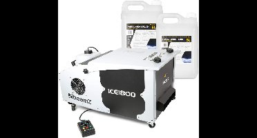 BeamZ ICE1800 Low fog rookmachine - Met 10 liter rookvloeistof - Rookmachine voor laaghangende rook