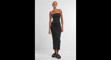 Urban Classics - Bandeau Midi Lange jurk - XXL - Zwart