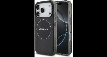 Mercedes Case Amg Dubbele Laag Transparant Gerookt Magsafe Voor Iphone 17 Pro