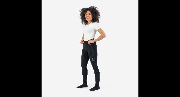 Rogelli Lucette Lange Fietsbroek voor Dames - Met Zeem - Zonder Bretels - Zwart - Maat L