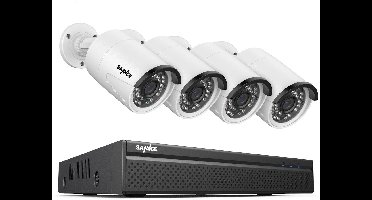 Beveiligingssysteem – CCTV Camera Set – IP Camera Bewaking – Surveillance Kit – NVR Systeem – 5MP Resolutie – PoE Plug & Play
