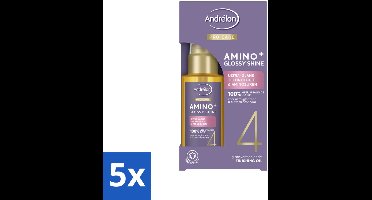 Andrélon – Finishing Oil – Pro Care Amino+ Glossy Shine – 50 ml - Bulkverpakking - 5 stuks