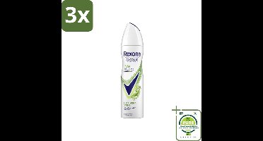 3 x Rexona - Deodorant Spray - Aloe Vera Scent - Verzorgend & Fris - 150 ml - Grootverpakking - Deodorant - Antitranspirant - Vrouwen - Langdurige Frisheid - 72 Uur Bescherming