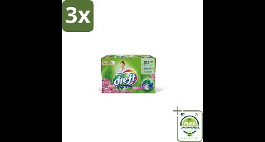 3 x Dreft - Wasmiddelcapsules - Touch of Pink - Geurige verzorging - 16 Wasbeurten - Grootverpakking - Wasmiddelcapsules - Plasticvrije Verpakking - Duurzaam Wassen - Wasmiddel - Wascapsules