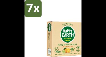 Happy Earth – Shampoo Bar – 100% Natuurlijk Repair & Care – 70 g - Bulkverpakking - 7 stuks