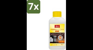 7 x Melitta - Perfect Clean – Melksysteemreiniger – Voor volautomatische espressomachines – 250 ml - Kabel - Kabels - Kabelsysteem - Kabelsysteem