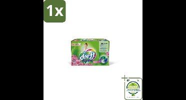 1 x Dreft - Wasmiddelcapsules - Touch of Pink - Geurige verzorging - 16 Wasbeurten - Wasmiddelcapsules - Plasticvrije Verpakking - Duurzaam Wassen - Wasmiddel - Wascapsules