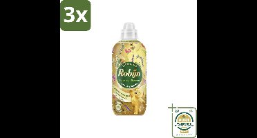 3 x Robijn – Wasverzachter – Bohemian Blossom – 765 ml - Grootverpakking - Koffiezetapparaat