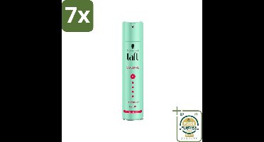 7 x Taft - Volume 5 - Haarspray - Volumineuze hold - 250 ml - Grootverpakking - Haarspray - Volume - Hold - Vegan Haarspray - Fijn Haar