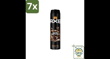7 x AXE - Deodorant Spray - Dark Temptation - Chocoladegeur - Verleidelijk Fris - 200 ml - Grootverpakking - Deodorant Spray - Chocolade Geur - AXE Dark Temptation - Verleidelijke Geur - Frisheid