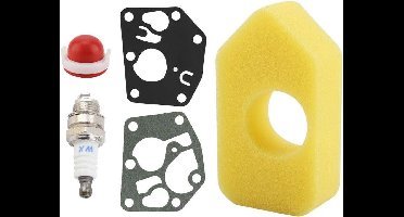 Carburateur Onderdelen met Lamp voor Tuin Mower - Luchtfilter, Spark Plug, Pakking Set, Diafragma - Rebuild Kit met Vervangende Onderdelen