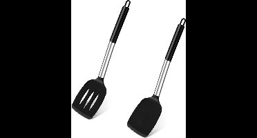 TEAMFAR Silicone Kitchen Aid Set of 2 (Black, 2)