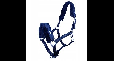 York Parys Blauw Pony Halster met Afneembare Voering