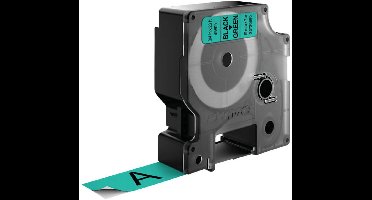 Laminated Tape for Labelling Machines Dymo D1 45809 LabelManager™ Black Green 19 mm (5 Units)
