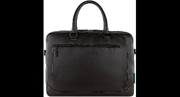bugatti Business tas Schoudertas met laptopvak Clark Briefcase Darkbrown Donkerbruin