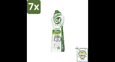 7 x Cif Schuurmiddel Cream Original 750 ml - Grootverpakking - Cif Schuurmiddel Cream Original - Schuurbestanddelen - Reinigen - Vuil Verwijderen - Vet Verwijderen