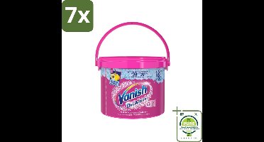 7 x Vanish Oxi Action - Vlekkenverwijderaar Poeder - Levendige Kleuren - Gekleurde Was - 2.7 Kg - Grootverpakking - Vlekkenverwijderaar - Wasverzachter - Kleurbescherming - Wasmiddel - Waspoeder