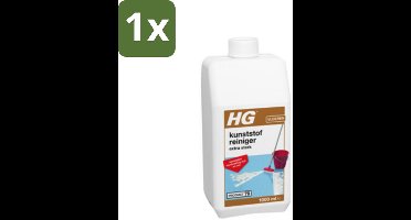 1 x HG Kunststofreiniger Extra Sterk 1 liter - Kunststof Vloer Reinigen - Kunststof Vloer Krachtreiniger - Kunststof Vloer Vuil Verwijderen - Kunststof Vloer Vet Verwijderen - Kunststof Vloer Polish Verwijderen