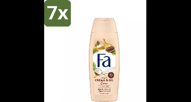 Fa - Cream & Oil Cacao - Douchecrème - Cacaoboter Met Kokosolie - 250 ml - Bulkverpakking - 7 stuks